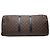 Louis Vuitton Marrone Monogram Macassar Keepall Bandouliere 55 - vista 3