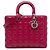 Lady Dior aus Lammleder Cannage in Rosa, Größe Large Pink