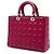 Lady Dior aus Lammleder Cannage in Rosa, Größe Large Pink - Ansicht 2