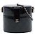 Clutch Vanity Chanel Black CC Trapuntata Vernice con Catena Nero