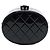 Clutch Vanity Chanel Black CC Trapuntata Vernice con Catena Nero - vista 3