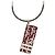Collana con pendente Trotter Plate in ottone smaltato argento Dior - vista 2