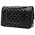 Chanel Black Medium Classic Lambskin Double Flap Nero - vista 2