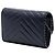 Chanel Blue CC Chevron Lammfell Wallet On Chain mit Nieten Blau Marineblau - Ansicht 2