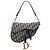 Borsa Saddle in tela Dior Blue Oblique