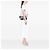 Chanel White Medium Classic Embroidered Canvas Houndstooth Pom Pom Flap Bianco - vista 6