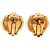 Orecchini a clip Chanel Gold CC placcati oro fiore D'oro - vista 2