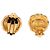 Orecchini a clip Chanel Gold CC placcati oro fiore D'oro - vista 3
