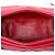 Chanel Mini Barrel Crossbody en agneau matelassé rouge avec pompon - vue 4