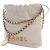 Chanel Mini Hobo 22 in pelle di vitello lucida bianca Bianco - vista 3
