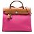 Hermès Pink Toile Herbag Zip 31 Rosa