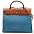 Hermès Blue Toile Herbag Zip 31