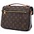 Louis Vuitton Marrone Monogram Pochette Metis - vista 2