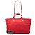 Tote Deauville Chanel Red Medium CC Quilted Canvas Double Face Rosso - vista 7