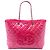 Chanel Pink Large Quilted Tweed und PVC Funny Tote
