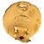 Orecchini Chanel Gold CC placcati oro tondi con clip D'oro - vista 3