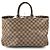 Borsa Boston Louis Vuitton Damier Greenwich PM Marrone - vista 2