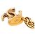 Cintura Chanel Gold CC placcata oro a tripla catena D'oro - vista 3