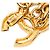 Cintura Chanel Gold CC placcata oro a tripla catena D'oro - vista 4