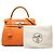 Hermès Orange Clemence Kelly Retourne 28 Arancione - vista 9