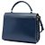 Cassandra Borsa a mano Saint Laurent Classic Monogram in pelle di vitello e scamosciato blu, misura Medium Blu navy - vista 2