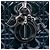 Lady Dior Cannage in vernice blu, grande Blu navy - vista 5