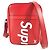 Borsa Danube PM in pelle Epi Louis Vuitton x Supreme Collaborazione Bianco Rosso