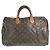 Louis Vuitton Monogram Speedy 35 Mini Boston Bag Marrone - vista 4