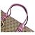 Sac cabas Gucci en toile GG Marron Rose - vue 10