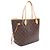 Borsa Tote Louis Vuitton Neverfull MM Marrone - vista 2