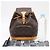 Zaino Louis Vuitton Monogram Mini Montsouris Marrone Beige - vista 3