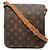 Borsa a tracolla Louis Vuitton Monogram Musette Salsa Marrone Beige Monogramma