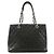 Borsa a tracolla Chanel 50995 in pelle di vitello granulata nera Nero