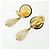 Classique Boucles d'oreilles à clip Chanel noir et blanc - vue 3