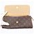 Borsa a tracolla Louis Vuitton Monogram Pochette Twin GM Marrone Beige Monogramma - vista 11