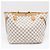 Borsa Louis Vuitton Neverfull MM Marrone Bianco Blu - vista 2