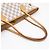 Borsa Louis Vuitton Neverfull MM Marrone Bianco Blu - vista 9