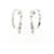 Hermes Hermès Clou de H Silver Hoop Earrings Silvery  - view 1