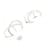 Hermes Hermès Clou de H Silver Hoop Earrings Silvery  - view 3
