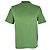 T-shirt in cotone verde con logo Lanvin