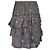 Mini falda de volantes estampada en algodón gris Zadig & Voltaire - vista 10