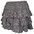 Mini falda de volantes estampada en algodón gris Zadig & Voltaire - vista 12