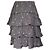 Mini falda de volantes estampada en algodón gris Zadig & Voltaire - vista 14