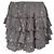 Mini falda de volantes estampada en algodón gris Zadig & Voltaire - vista 2