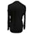 Zadig & Voltaire V-Ausschnitt Pullover aus schwarzer Merinowolle  - Ansicht 2