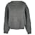 Maglione in maglia a coste boxy in lana grigia Acne Studios Grigio  - vista 1