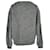Maglione in maglia a coste boxy in lana grigia Acne Studios Grigio  - vista 3