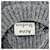 Maglione in maglia a coste boxy in lana grigia Acne Studios Grigio  - vista 4