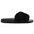 Sandali Givenchy con bordo in pelliccia in gomma nera Nero