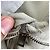 Céline Jeans a gamba dritta Celine in cotone beige - vista 6